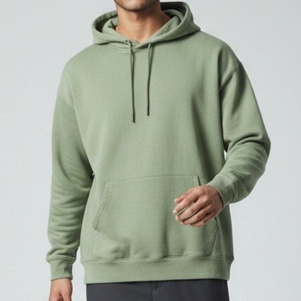 BCG Mens Hoodie Sage Green Fleece Pullover Athletic Sporty‎ Casual 2XL
